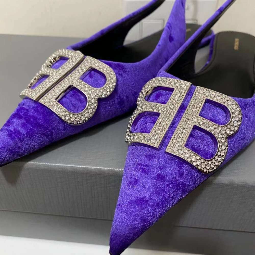 Balenciaga
BB Crystal slingback flats - Picture 9 of 12